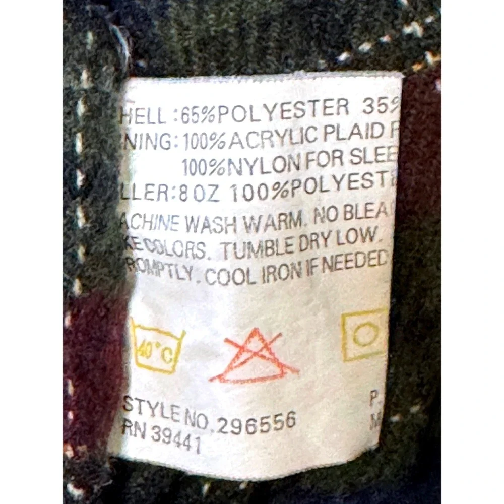 Pacific Trail Boys Olive Green Hooded Winter Jacket Plaid Lined Size L 7 296556‎
